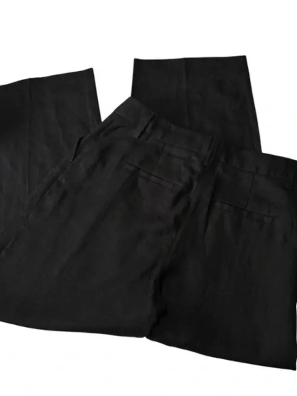 Reformation 'Alex' Black Linen Linen Pant Size 8 Petite 100% Linen